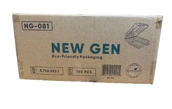 LR New Gen NG-081 8" Hinged Container, 150 Counts