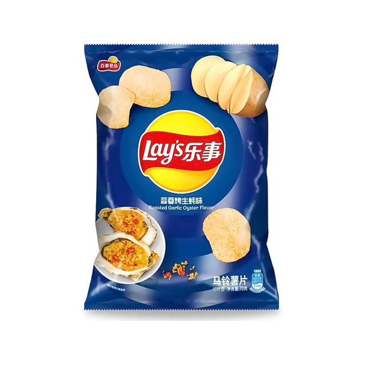 乐事蒜蓉烤生蚝味 LAY's Potota Chips Garlic Roasted Oyster 22 X 70g