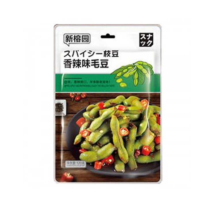 新榕园香辣味毛豆 Spicy Edamame 40 X 120g