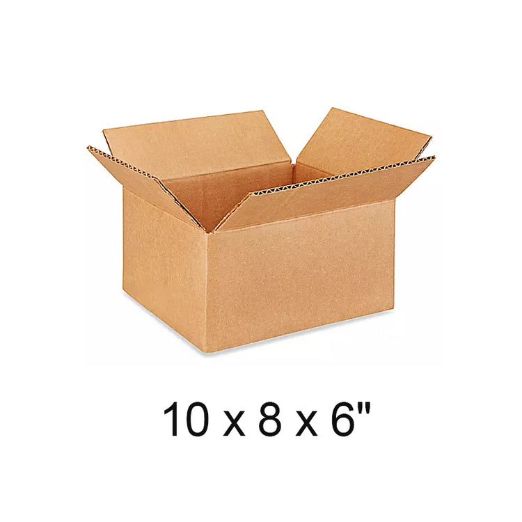 10 x 8 x 6" Lightweight 32 ECT Corrugated Boxes