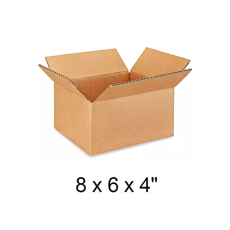 8 x 6 x 4" Lightweight 32 ECT Corrugated Boxes