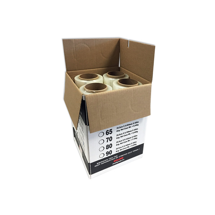 Malpack PlatinumMax Hand Wrap - 30.5cm x 0.122mm x 450m, 80 Gauge