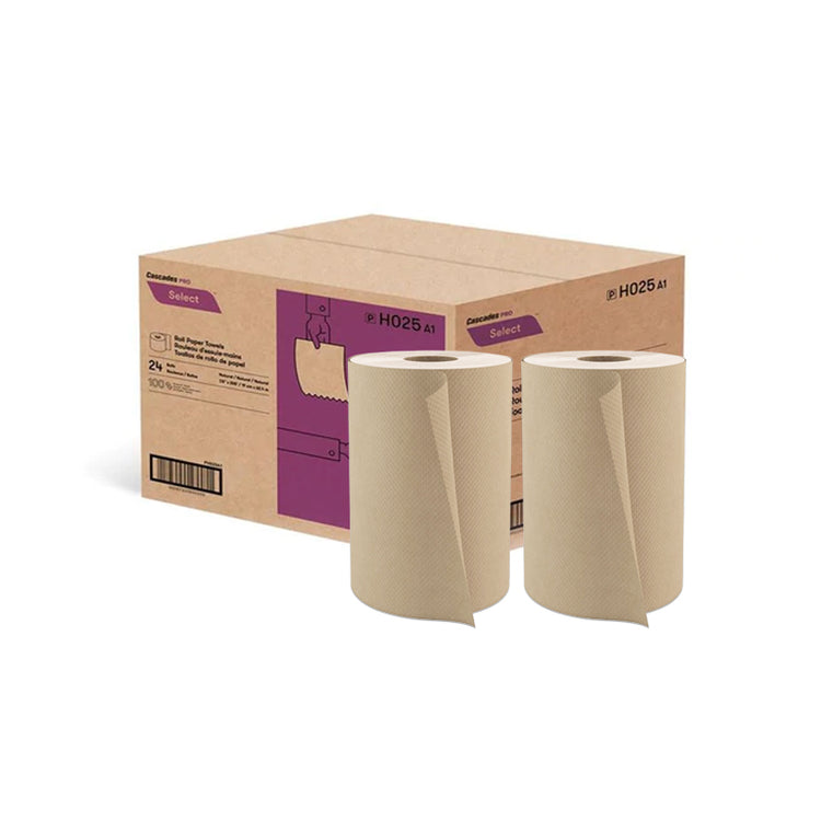 Hand Towel Rolls, 8" x 350', Kraft - H035