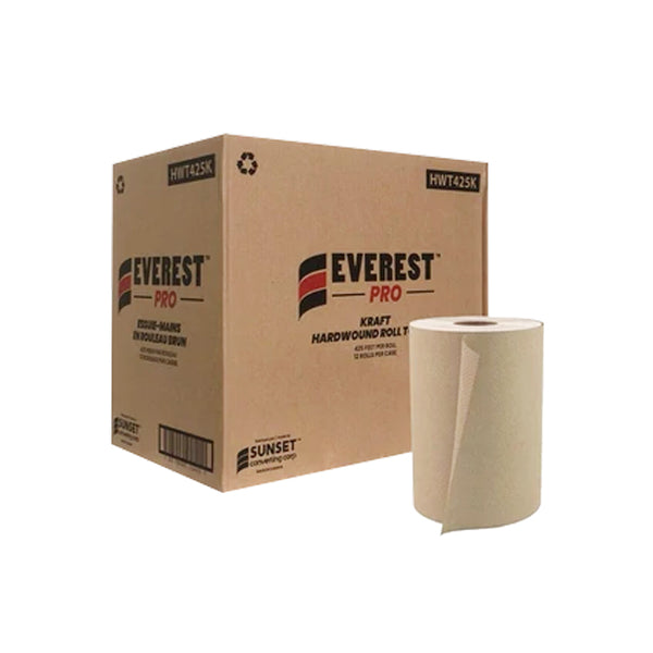 Everest Pro - 425 Feet Kraft Roll Towel, 12 Rl/Cs - HWT425K
