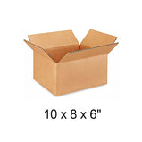 10 x 8 x 6" Lightweight 32 ECT Corrugated Boxes