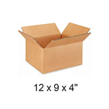 12 x 9 x 4" Lightweight 32 ECT Corrugated Boxes