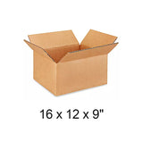 16 x 12 x 9" Lightweight 32 ECT Corrugated Boxes