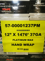 Malpack PlatinumMax Hand Wrap - 30.5cm x 0.094mm x 450m, 65 Gauge