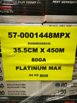 Malpack PlatinumMax Hand Wrap - 35.5cm x 450m, 80 Gauge