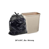 Black Garbage Bags 26" x 36", Extra