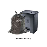 Black Garbage Bags 35" x 47", Regular