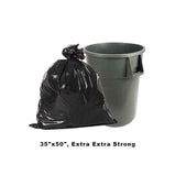 Black Garbage Bags 35" x 50", 2Extra