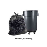 Black Garbage Bags 35" x 50", Extra