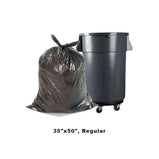 Black Garbage Bags 35" x 50", Regular