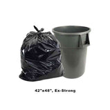 Black Garbage Bags 42" x 48", Extra