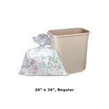 Clear Garbage Bags 26" x 36", Regular