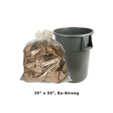 Clear Garbage Bags 35" x 50", Extra