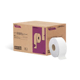 Jumbo Toilet Paper, 2 Ply, 3.3" x 750', B100