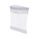 Reclosable Poly Pound Bags With 5mm Peg Hole - White Block, 4W - 12 x 15", 500 pcs