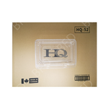 HQ-52 Clear Hinged Container, 400 Counts